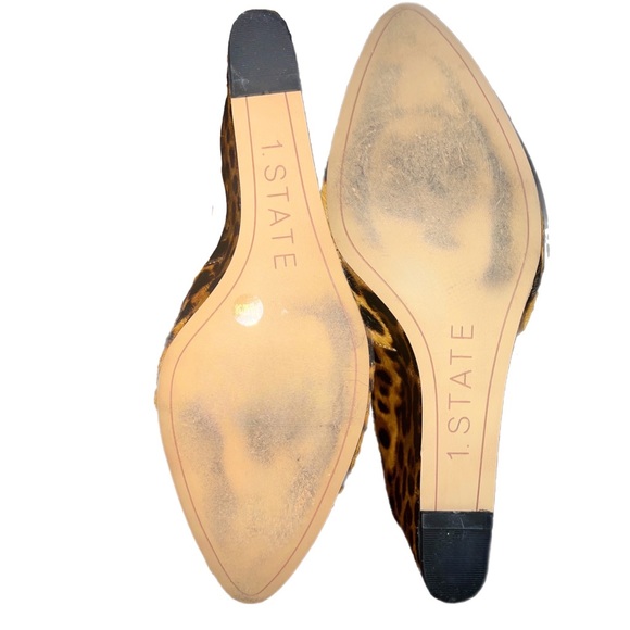 1.State Maeve Kenya Leopard Calf Hair Wedge - Picture 6 of 7